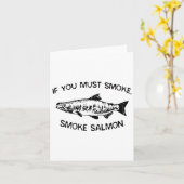 Carte Si Vous Devez Fumer Bbq (Fleur jaune)