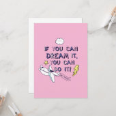 Carte Si Vous Le Rêvez, Vous Pouvez Le Faire (Devant/Arrière en situation)