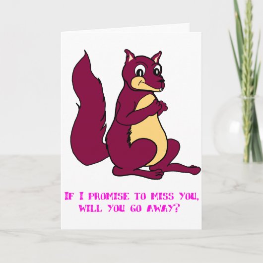 Carte Si vous me manquez, partirez-vous ? (Devant)