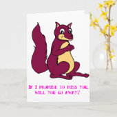 Carte Si vous me manquez, partirez-vous ? (Fleur jaune)