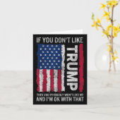 Carte Si Vous N'Aimez Pas Trump, Vous N'Aimerez Probable (Fleur jaune)