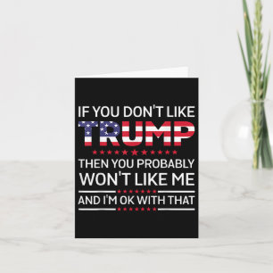 Carte Si Vous N'Aimez Pas Trump, Vous N'Aimerez Probable