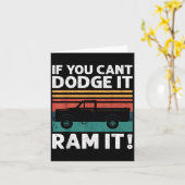 Carte Si vous ne pouvez pas l'éviter, cognez-le, camion  (Fleur jaune)