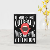 Carte Si vous n'êtes pas indigné, vous ne prêtez pas att (Fleur jaune)