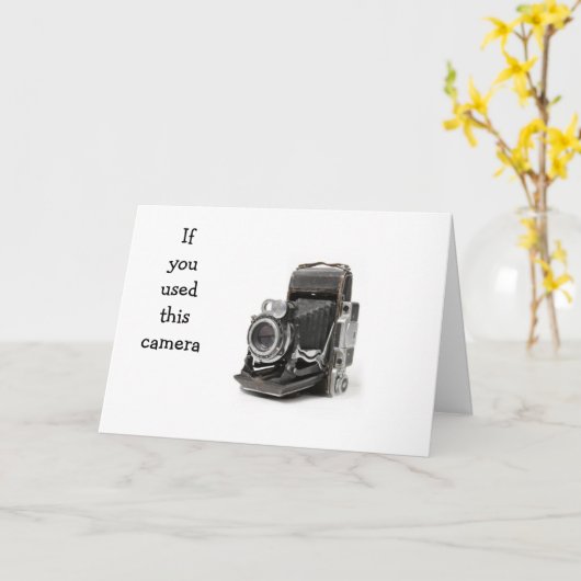 CARTE SI VOUS UTILISEZ CETTE APPAREIL PHOTO, VOUS POUVEZ (Fleur jaune)