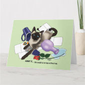 Carte Siamese Adoption de chats (Devant)