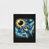 Carte Siamese Chat 2024 Van Gogh Starry Nuit Siamese Cha (Devant)