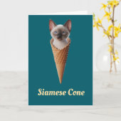 Carte Siamese Cone (Fleur jaune)