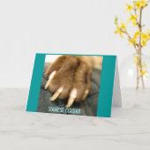 Carte Siamese Cougar Greeting Cards (Fleur jaune)