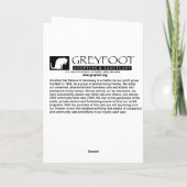 Carte siamoise de chaton de délivrance de chat de (Dos)