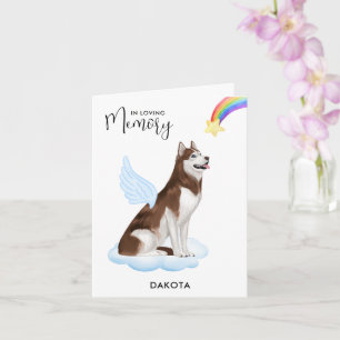 Carte Sibérie Husky Chien Angel animal de compagnie pert
