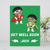 Carte Sick Boy Super Hero Se Bien (Debout devant)