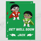 Carte Sick Boy Super Hero Se Bien (Devant / Derrière)