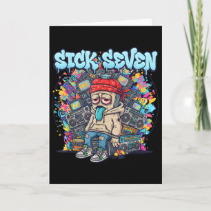 Carte Sick Seven 67 Graffiti Mème Six Sept Fun Street U