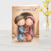 Carte Side by Side Valentine Card (Fleur jaune)