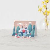 Carte Siège Hôpital Love (Fleur jaune)