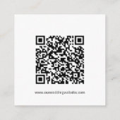 Carte SIENNA Bohemian RSVP, QR Code Insertion (Dos)
