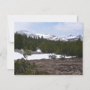 Carte Sierra Nevada Montagnes et neige à Yosemite