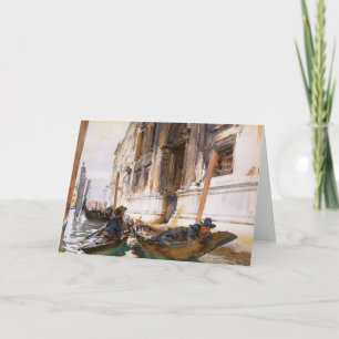 Carte Siesta des Gondoliers par John Singer Sargent