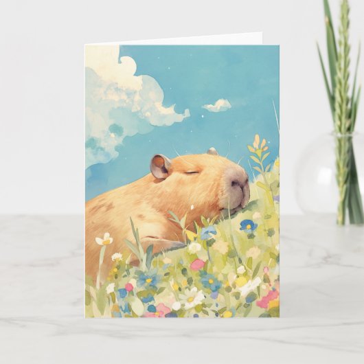 Carte Sieste de Capybara (Devant)