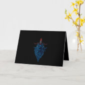 Carte Sigil De Baphomet Chèvre De Mendes Satan Dark Goth (Fleur jaune)