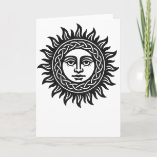 Carte Sigil du Visage Solaire – Emblème du Soleil Noir