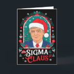 Carte Sigma Claus Humour Politique Festif Trump Chapeau<br><div class="desc">Sigma Claus Humour Politique Festif Trump Chapeau de Père Noël Premium</div>
