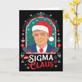 Carte Sigma Claus Humour Politique Festif Trump Chapeau  (Fleur jaune)