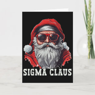 Carte Sigma Claus Père Noël drôle de Noël Rizz Meme Noël