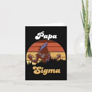 Carte Sigma Papa Loup Match Tribu Loups Camping Pack Fa