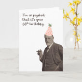 Carte Sigmund Freud Funny (Fleur jaune)