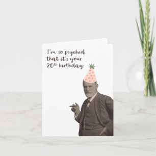 Carte Sigmund Freud Funny 20e Anniversaire Psychologie
