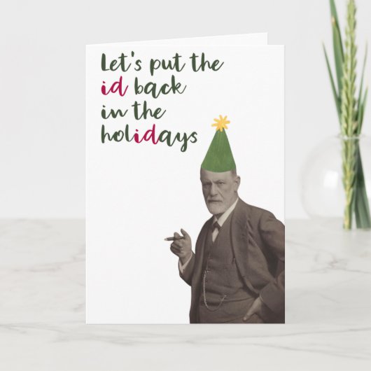 Carte Sigmund Freud Funny Holiday (Devant)