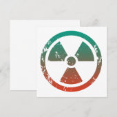 Carte Signal radioactif nucléaire (Devant / Derrière)