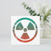 Carte Signal radioactif nucléaire (Debout devant)