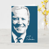 Carte Signature du président Joe Biden (Fleur jaune)