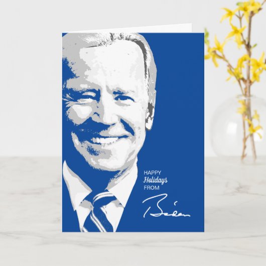 Carte Signature Joe Biden (Fleur jaune)