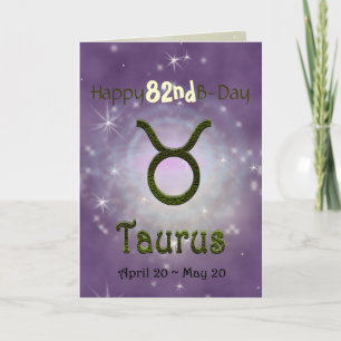 Carte Signe astrologique du zodiaque de couleur Pick Tau