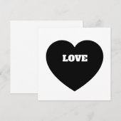 Carte Signe d'amour (Devant / Derrière)