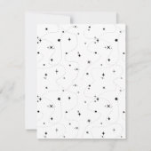 Carte signe de la bibliothèque céleste étoiles noires in (Dos)