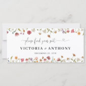 Carte SIGNE DE LA TÊTE Mariage fleur sauvage (Devant)