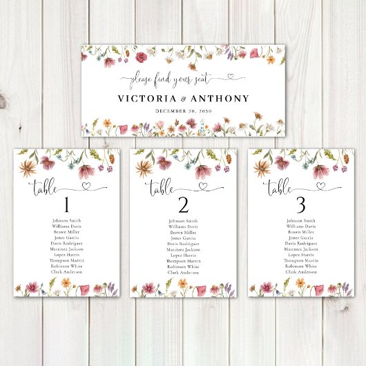 Carte SIGNE DE LA TÊTE Mariage fleur sauvage