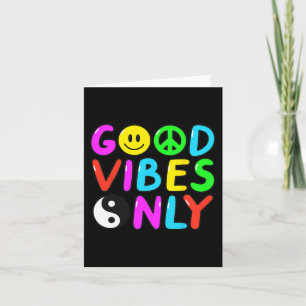 Carte Signe de paix amour 60s 70s Costume hippie Groovy 