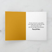 CARTE SIGNE DE PASSAGE DES CERFS D'ANNIVERSAIRE (Intérieur)