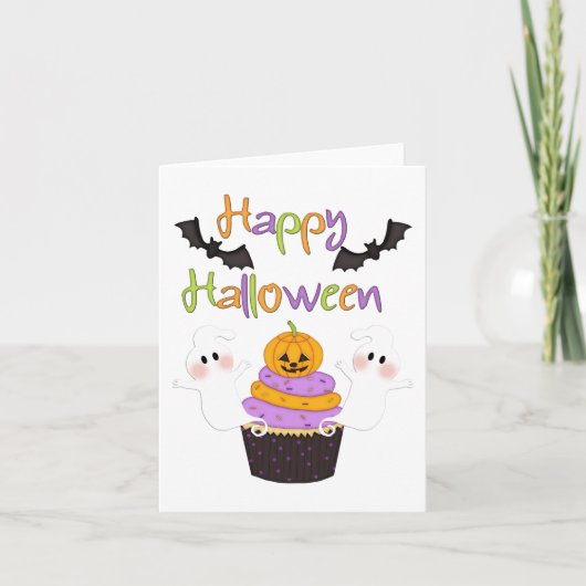 Carte Signe de petit gâteau de Halloween (Devant)