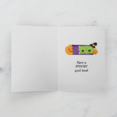 Carte Signe de sorcière de citrouille de Halloween (Intérieur)