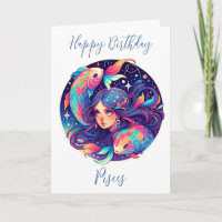 SIGNE D'Horoscope Poissons Joyeux Anniversaire