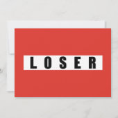 CARTE SIGNE D'INTERDICTION LOSER (Devant)