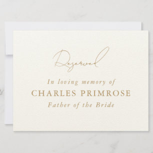 Carte Signe en mémoire pour Mariage