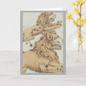 Carte SIGNE LÉO Zodiaque (Fleur jaune)